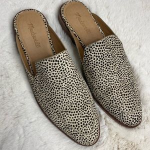 Madewell speckled calf hair Mules